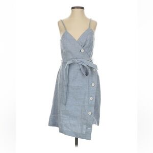 Banana Republic Light Blue Button Midi Dress